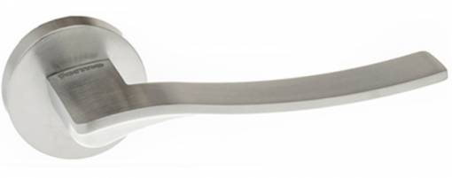 Forme FMR280SC Olimpia Lever on Round Minimal Rose SC | Specialist Ironmongery & Industrial Suppliers Ltd