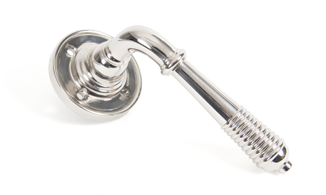 Anvil 33086 Polished Nickel Reeded Lever on Rose | SIIS