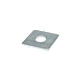 Forgefix Square Plate Washers BZP Pack 10 Image 1 Thumbnail