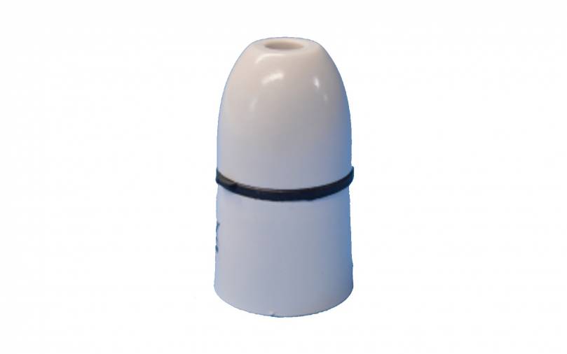 SparkPak E101 Unswitched Lampholder BC White Image 1