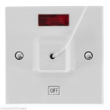 SparkPak E61 Double Pole Ceiling Pull Switch 45A White Image 1 Thumbnail