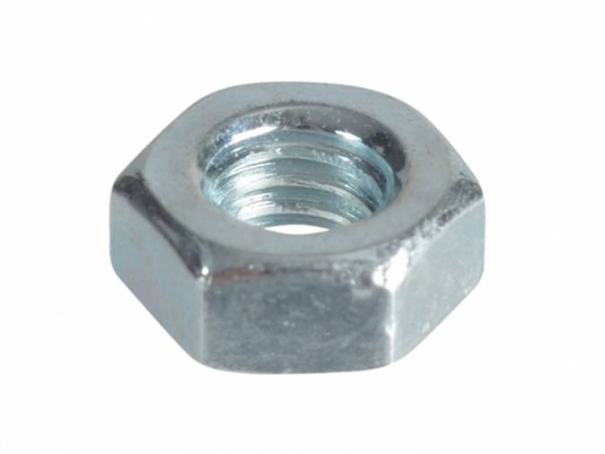 Forgefix FPNUT8 Hex Full Nuts & Washers M8 BZP Pack 16 Image 1