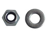Forgefix FPNYLOC4 Nyloc Nuts & Washers M4 BZP Pack 50 Image 1 Thumbnail