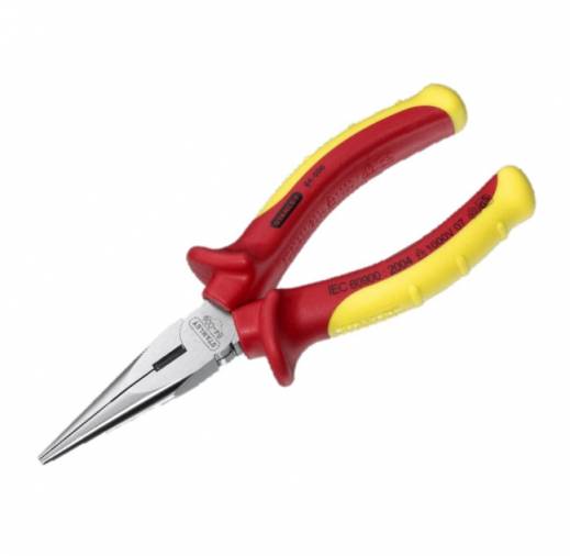 Stanley 0-84-006 VDE Long Nose Pliers - 165mm Image 1