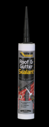 Everbuild Roof & Gutter Sealant Black 300ml (12) Image 1