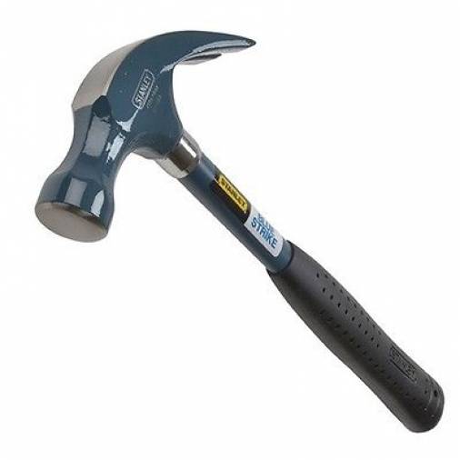 Stanley 1-51-488 Blue Strike Claw Hammer - 16oz Image 1