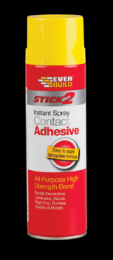 Everbuild Spray Contact Adhesive 500ml (12) Image 1