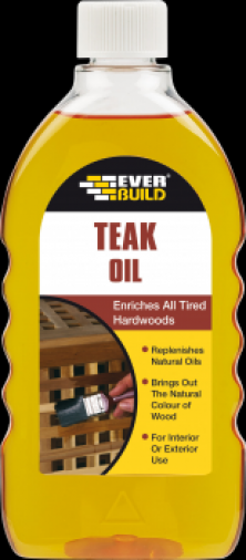 Everbuild Teak Oil 500ml (12) Image 1