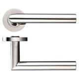 Zoo ZCS010PS Mitred Lever on Rose 19mm - Polished Stainless Steel  Image 1 Thumbnail