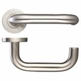 Zoo ZCS2030SS Grade.201 Return to Door Lever on Rose 19mm - Satin Stainless Image 1 Thumbnail