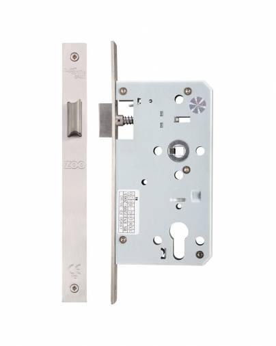 Zoo ZDL DIN Standard Mortice Lock 60mm - Satin Stainless  Image 1