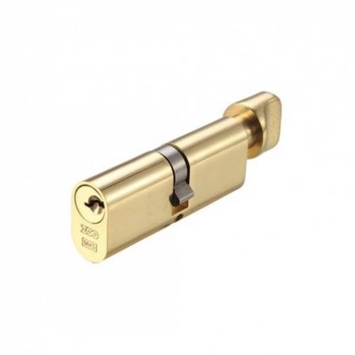 Vier 5-Pin Oval Cylinder & Turn - Polished Brass Image 1