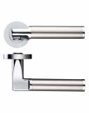 Stanza ZPZ030CPSS Milan Lever on Rose - Polished Chrome / Satin Stainless  Image 1 Thumbnail