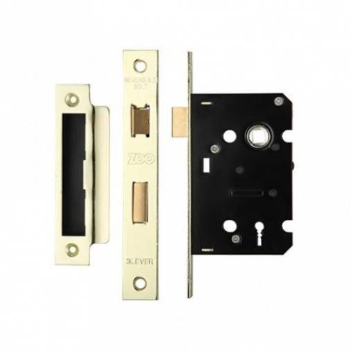 Zoo ZSC3EB 3L Contract Sashlock - Electro Brass Image 1