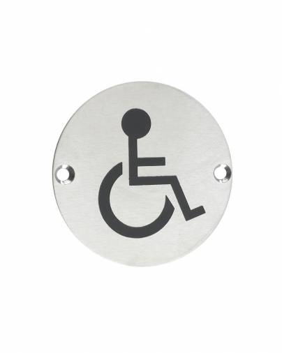 Zoo ZSS07 Disabled Symbol - 76mm Dia.  Image 1