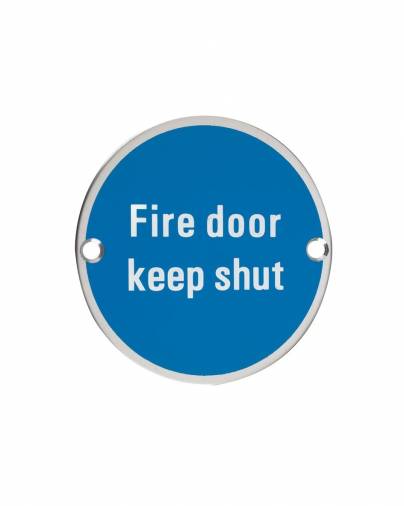 Zoo ZSS09 Fire Door Keep Shut Signage Image 1