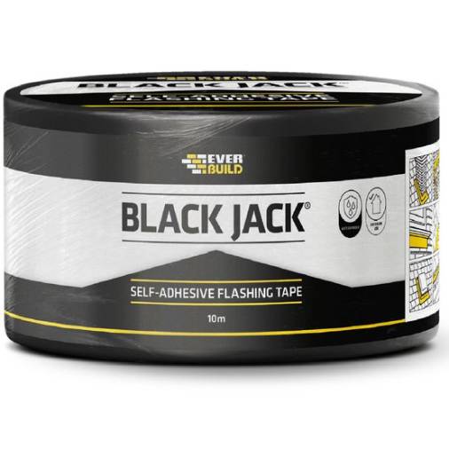 Everbuild Black Jack Self-Adhesive Flashing Tape Image 1