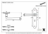 Black Gothic Lever Lock Set Image 2 Thumbnail