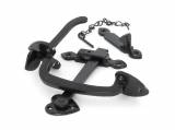 Black Cast Thumblatch Set with Chain Image 1 Thumbnail
