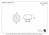 Black Elan Cabinet Knob - Large Image 3 Thumbnail