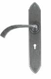 Pewter Gothic Curved Sprung Lever Lock Set Image 1 Thumbnail
