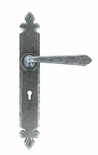 Pewter Cromwell Lever Lock Set Image 1