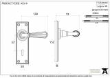 Anvil 45310 Aged Brass Hinton Lever Lock Set Image 5 Thumbnail