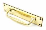 Anvil 45379 Aged Brass 300mm Art Deco Pull Handle on Backplate Image 2 Thumbnail
