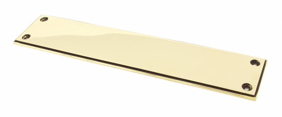 Anvil 45389 Aged Brass 300mm Art Deco Fingerplate Image 1