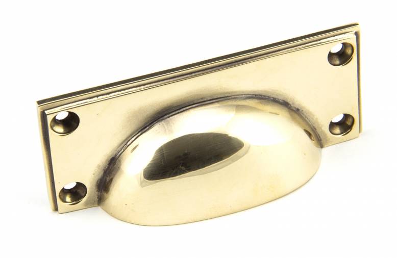 Anvil 45400 Aged Brass Art Deco Drawer Pull Image 1