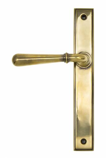 Anvil 45429 Aged Brass Newbury Slimline Lever Latch Set Image 1