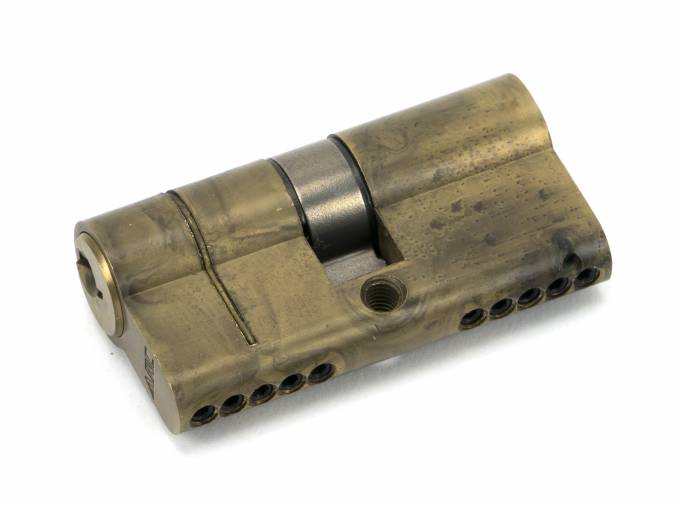 Anvil 45803 Aged Brass 30/30 5-Pin Euro Cylinder Image 1