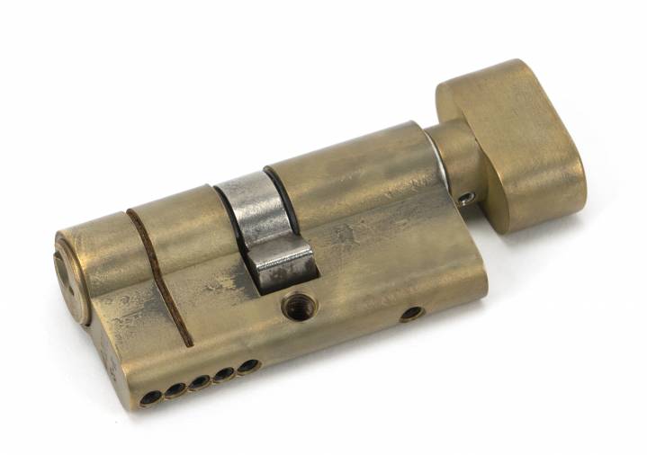 Anvil 45843 Aged Brass 30/30 5-Pin Euro Cylinder / Thumbturn Image 1