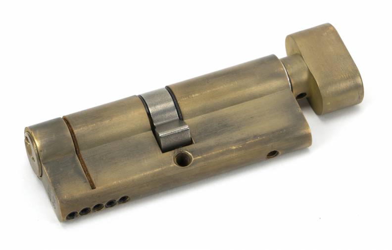Anvil 45851 Aged Brass 40/40 5pin Euro Cylinder/Thumbturn Image 1