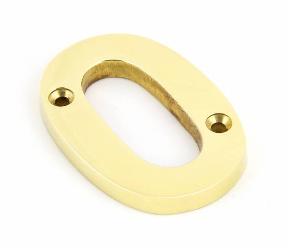 Polished Brass Numeral 0 Image 1