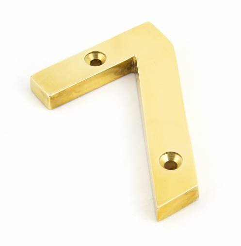 Polished Brass Numeral 7 Image 1