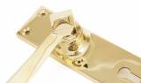 Polished Brass Straight Lever Lock Set Image 2 Thumbnail