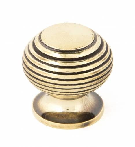 Anvil 83865 Aged Brass Beehive Cabinet Knob 30mm Image 1