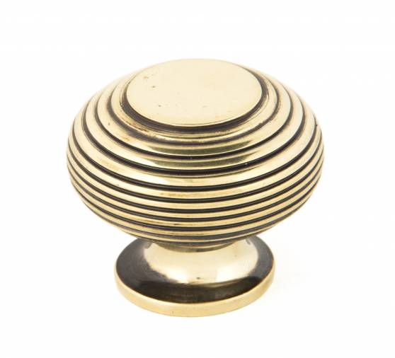 Anvil 83866 Aged Brass Beehive Cabinet Knob 40mm Image 1
