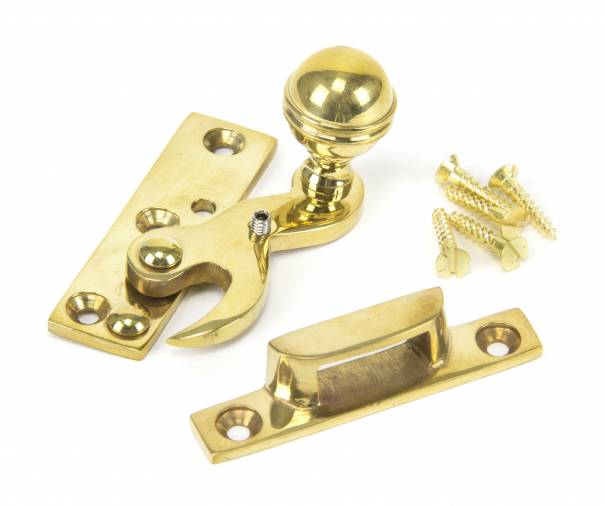Polished Brass Prestbury Sash Hook Fastener Image 2