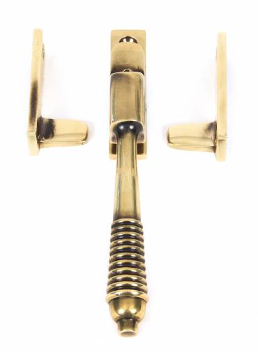 Anvil 83911 Aged Brass Night-Vent Locking Reeded Fastener Image 3