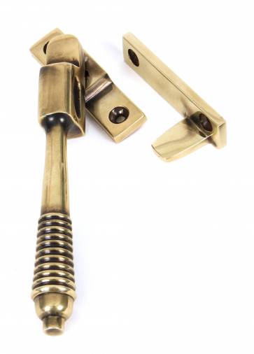 Anvil 83911 Aged Brass Night-Vent Locking Reeded Fastener Image 1