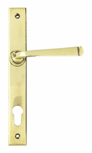 Anvil 90354 Aged Brass Avon Slimline Lever Espag. Lock Set Image 1