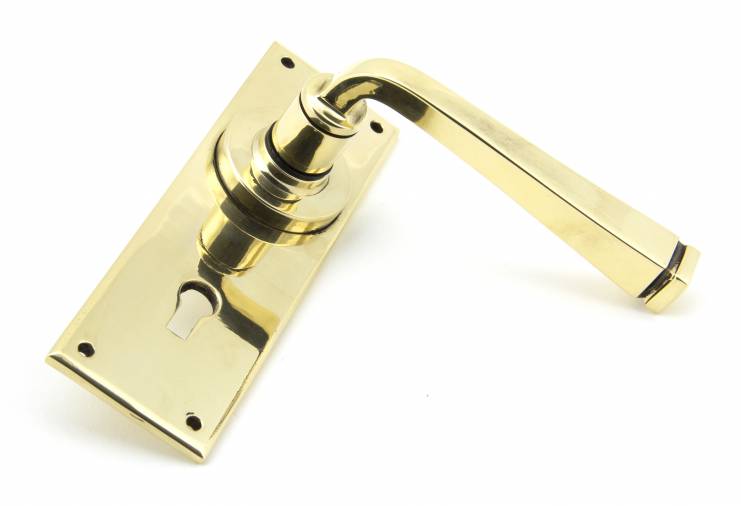 Anvil 90358 Aged Brass Avon Lever Lock Set Image 2