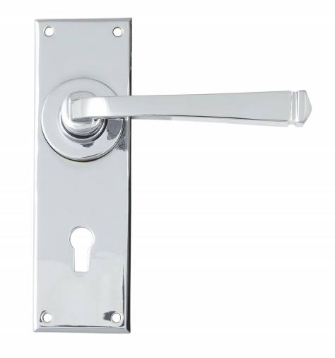 Polished Chrome Avon Lever Lock Set Image 1