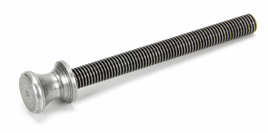 Pewter ended SS M10 110mm Threaded Bar Image 1