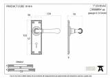 Anvil 91414 Aged Brass Newbury Lever Lock Set Image 2 Thumbnail
