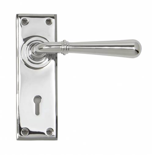 Polished Chrome Newbury Lever Lock Set Image 1
