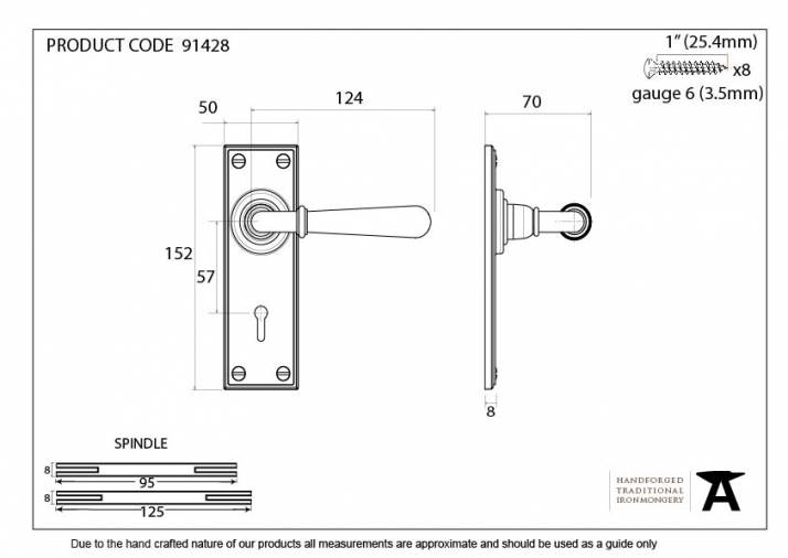 Polished Nickel Newbury Lever Lock Set Image 3