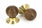 Rosewood and PB Cottage Mortice/Rim Knob Set - Small Image 1 Thumbnail